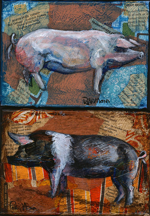 pig art, pork. farm